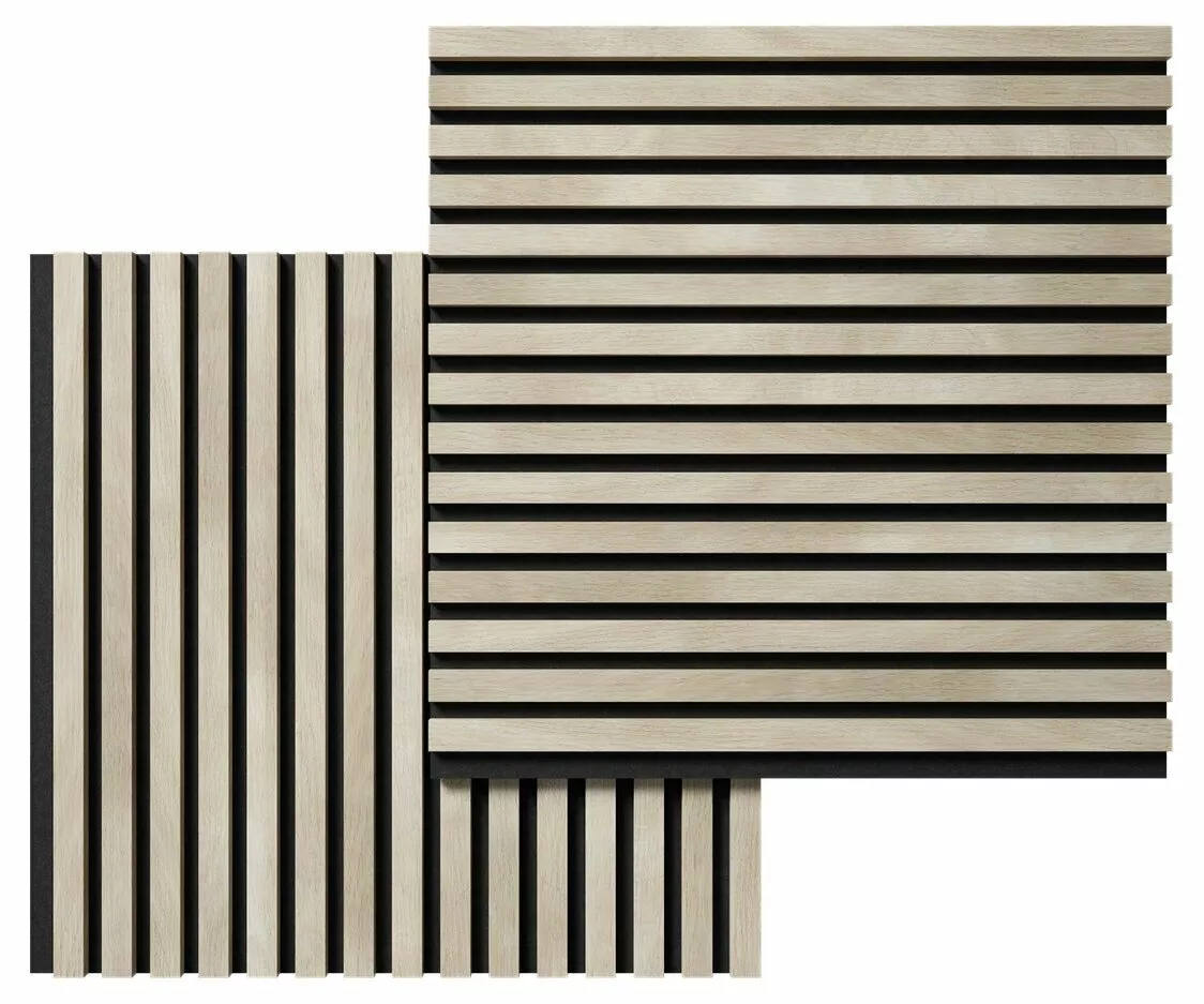 МДФ стеновая панель акустическая Cosca Decor Сканди Ясень Кристалл черный войлок 600×600×19 МДФ стеновая панель акустическая Cosca Decor Сканди Ясень Кристалл черный войлок 600×600×19